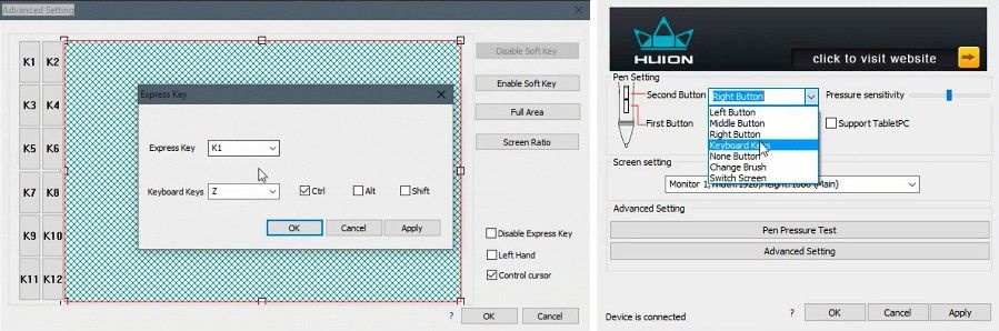 huion settings