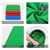 Фон студійний тканинний Puluz PU5209G green Chroma Key 1х2м 4