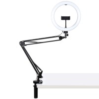 Кільцеве світло зі струбциною Puluz PKT3090B 26см (10W) 1