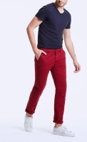Чиносы reserved 34 slim fit червоний бургунді