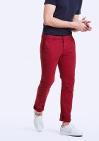 Чиносы reserved 34 slim fit червоний бургунді 2
