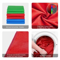 Фон студійний тканинний Puluz PU5209R red Chroma Key 1х2м 4