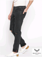 Джинсы brave soul 36r stretch skinny black 1