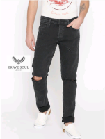 Джинси brave soul 36r stretch skinny black