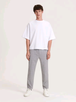 Штани чоловічі reserved carrot slim 5709l-90p light grey р.xl (36) 1