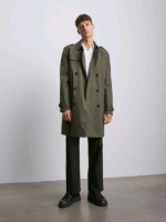 Тренч Reserved двобортний зелений 9564N-77X р.XL 2