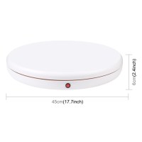 Поворотний стіл для предметної зйомки Puluz PU3146EU white (45см) 1