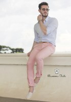 Штани Massimo Dutti 34р. нові, бузкового-рожевого кольору Slim fit