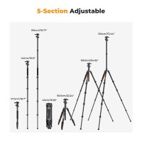 Штатив K&F Concept TM2324 з пультом та тримачем телефону h 184cm (KF09.007V1) 2