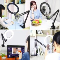 Кільцеве світло зі струбциною Puluz PKT3090B 26см (10W) 2