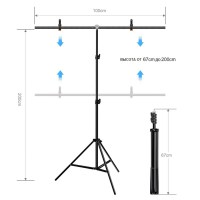 Фон із стійкою Puluz PU5204G Chroma key зелений (100x200см) 2