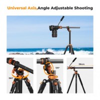 Штатив K&F Concept K254A7 з рідинною головкою FH-03, max 5kg, h 231cm (KF09.137) 3