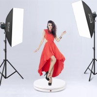Поворотний стіл для предметної зйомки Puluz PU3146EU white (45см) 9