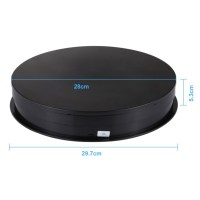 Поворотний стіл для предметної зйомки Puluz PU3049B black (30см) 1