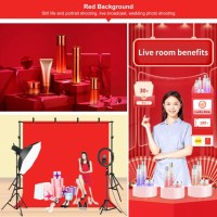 Фон студійний тканинний Puluz PU5207R red Chroma Key 2х2м 3