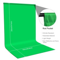 Фон студійний тканинний Puluz PU5209G green Chroma Key 1х2м 1