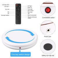 Поворотний стіл для предметної зйомки Puluz PU3146EU white (45см) 3