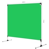 Фон у рамці з ніжками Puluz PU5203G Chroma Key зелений (200x200см) 1