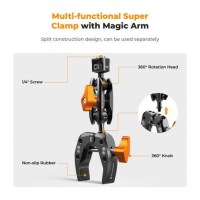 Многофункциональный супер-зажим с шариковой головкой K&F Concept Magic Arm (KF31.083) 1