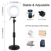 Кольцевой свет со стойкой Puluz PU392 Ring Light 16см (14W) 2