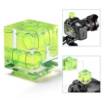 Трехосный пузырьковый уровень на камере Hot Shoe 3D (зеленый) 3