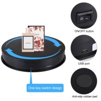 Поворотний стіл для предметної зйомки Puluz PU3049B black (30см) 4