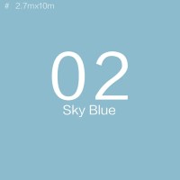 Фон паперовий Visico P-02 Sky Blue 2,75 x 10,0 м 1