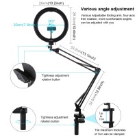 Кільцеве світло зі струбциною Puluz PKT3090B 26см (10W) 3