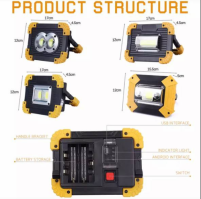 Портативный LED светильник Yifanao Pl144, 100 Вт, 18650 Лм 2