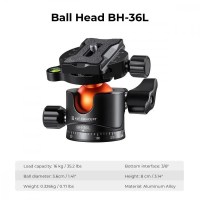 Штатив K&F Concept T255A4+BH-36L (KF09.085V3) 3
