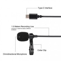 Петличный микрофон Puluz PU425 1,5м (Type-C) 2